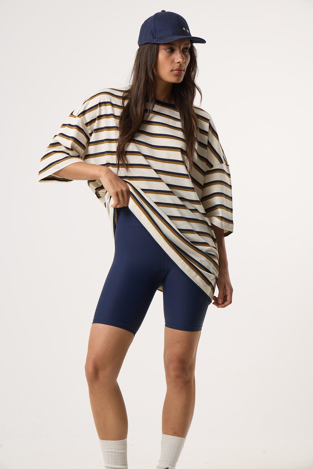 Αθλητικό T-shirt Loose Fit | Off-White