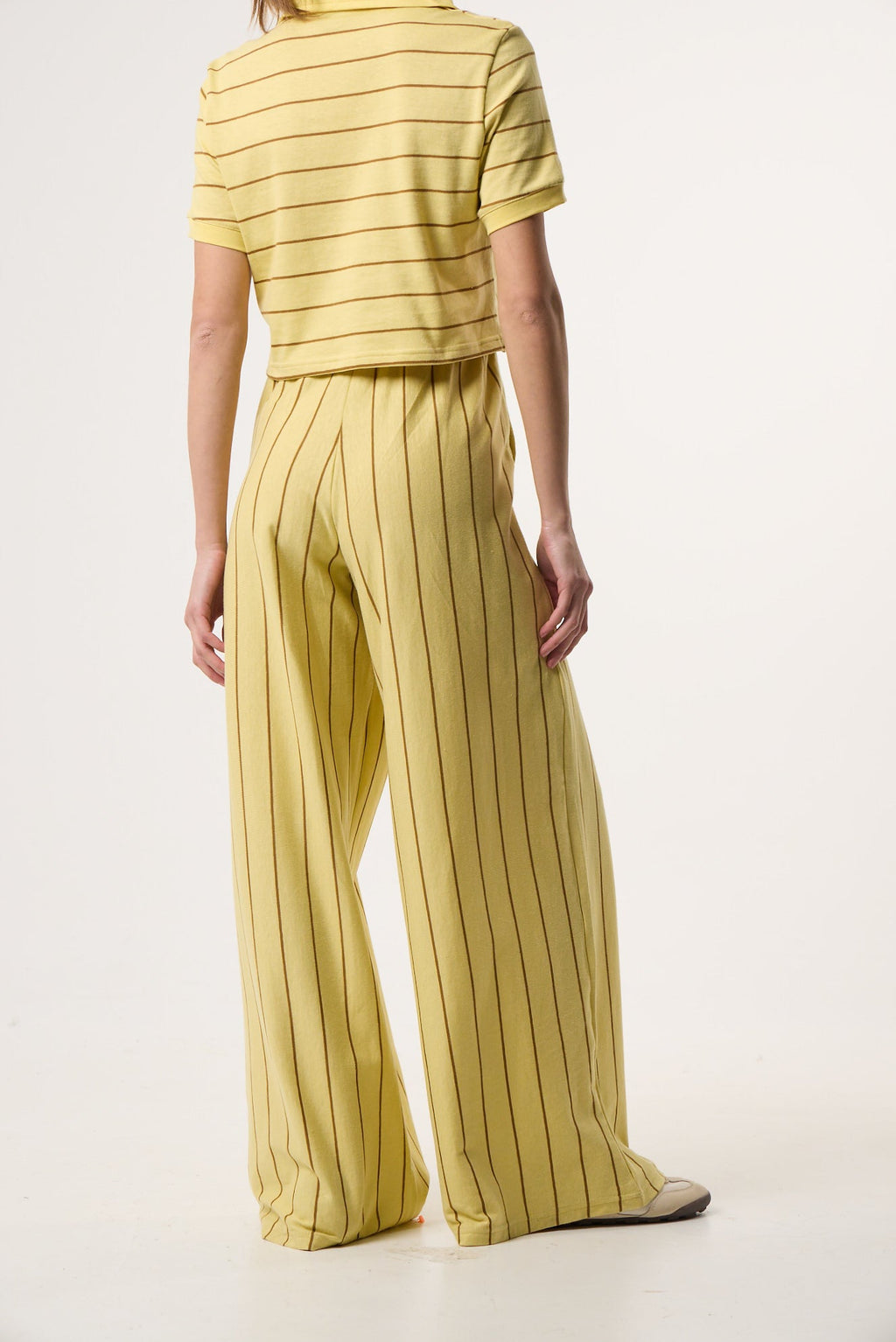 Παντελόνι φόρμας Daily Stripes | Butter Yellow