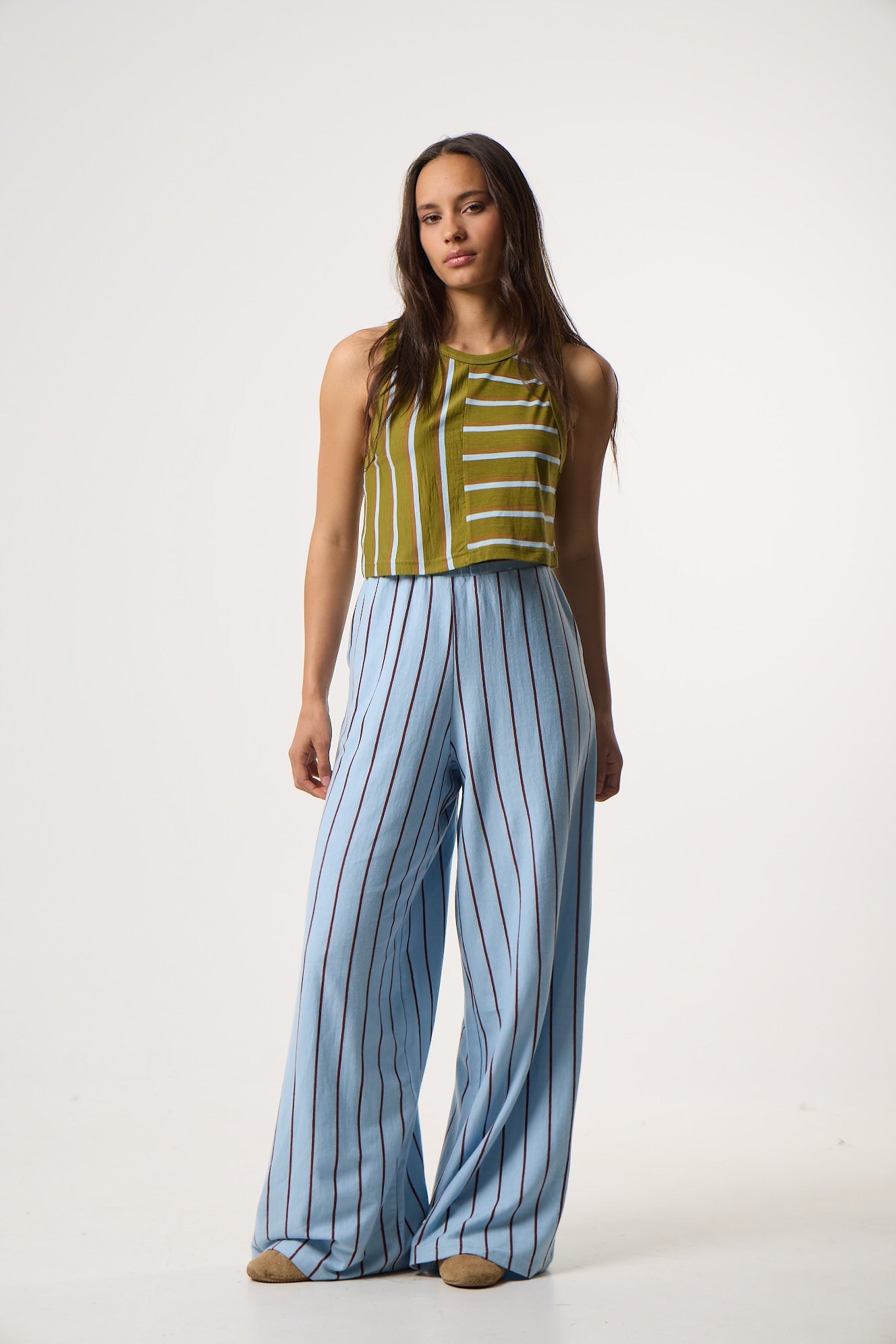 Αθλητικό Αμάνικο T-shirt | Πράσινο