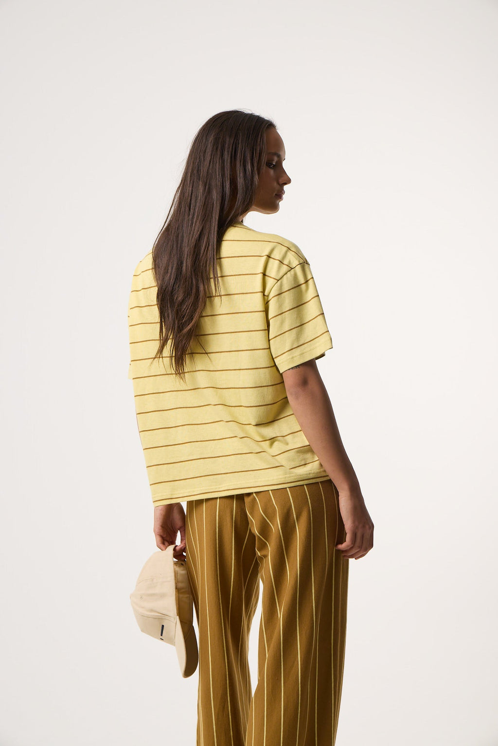 Κοντομάνικο T-Shirt Daily Stripes | Butter Yellow