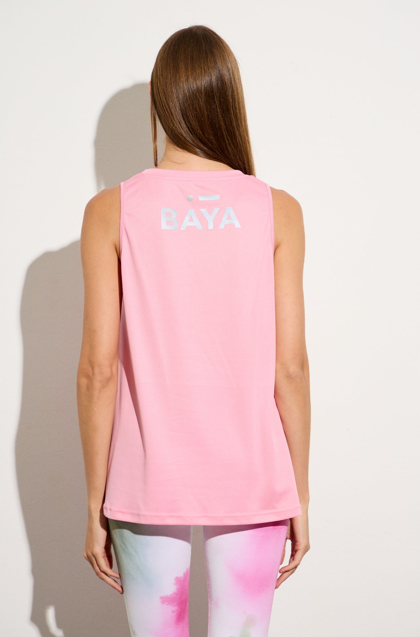 Αμάνικη MESH μπλούζα με αθλητική πλάτη | Ροζ