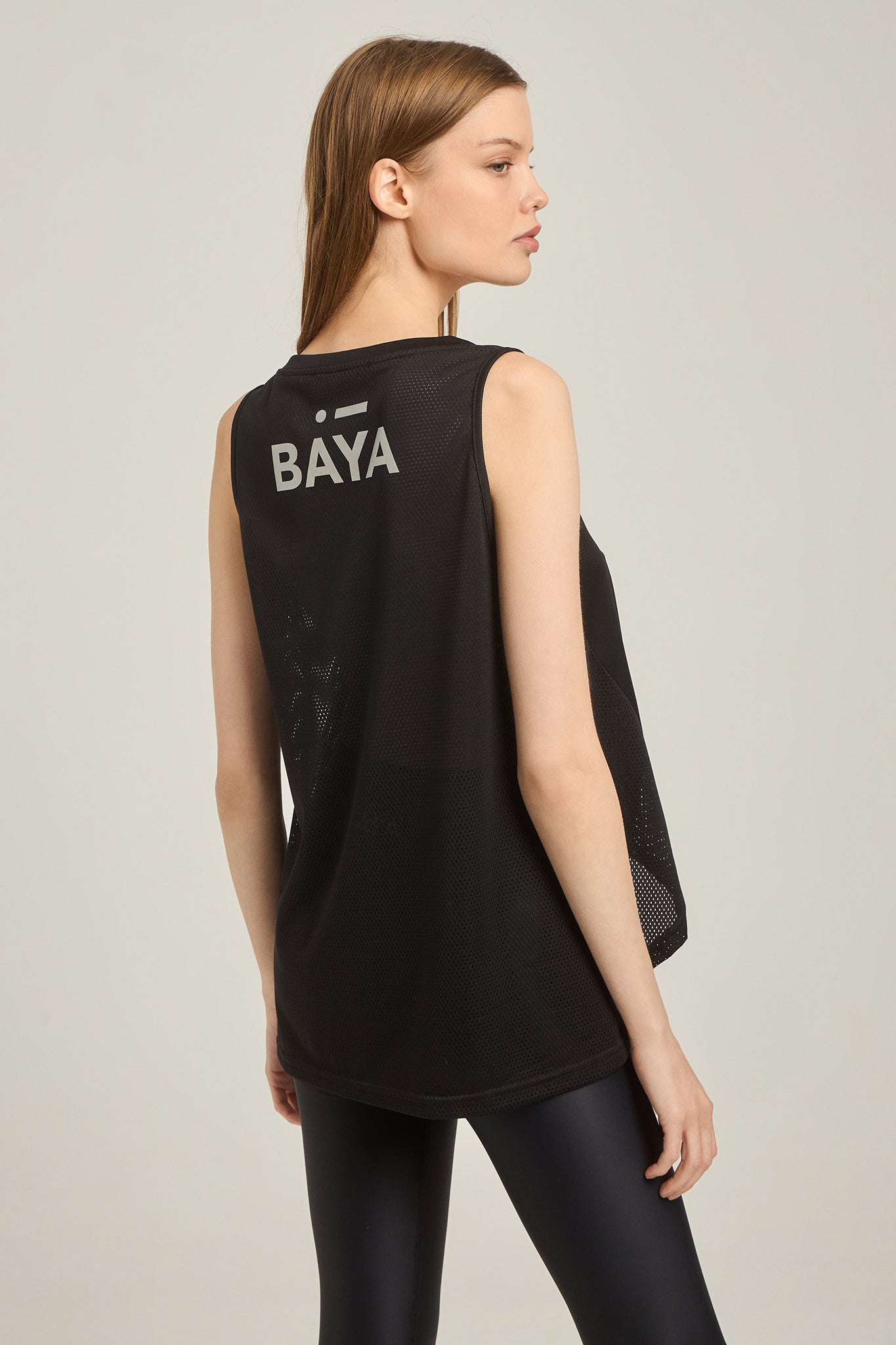 Αμάνικη MESH μπλούζα | Μαύρο