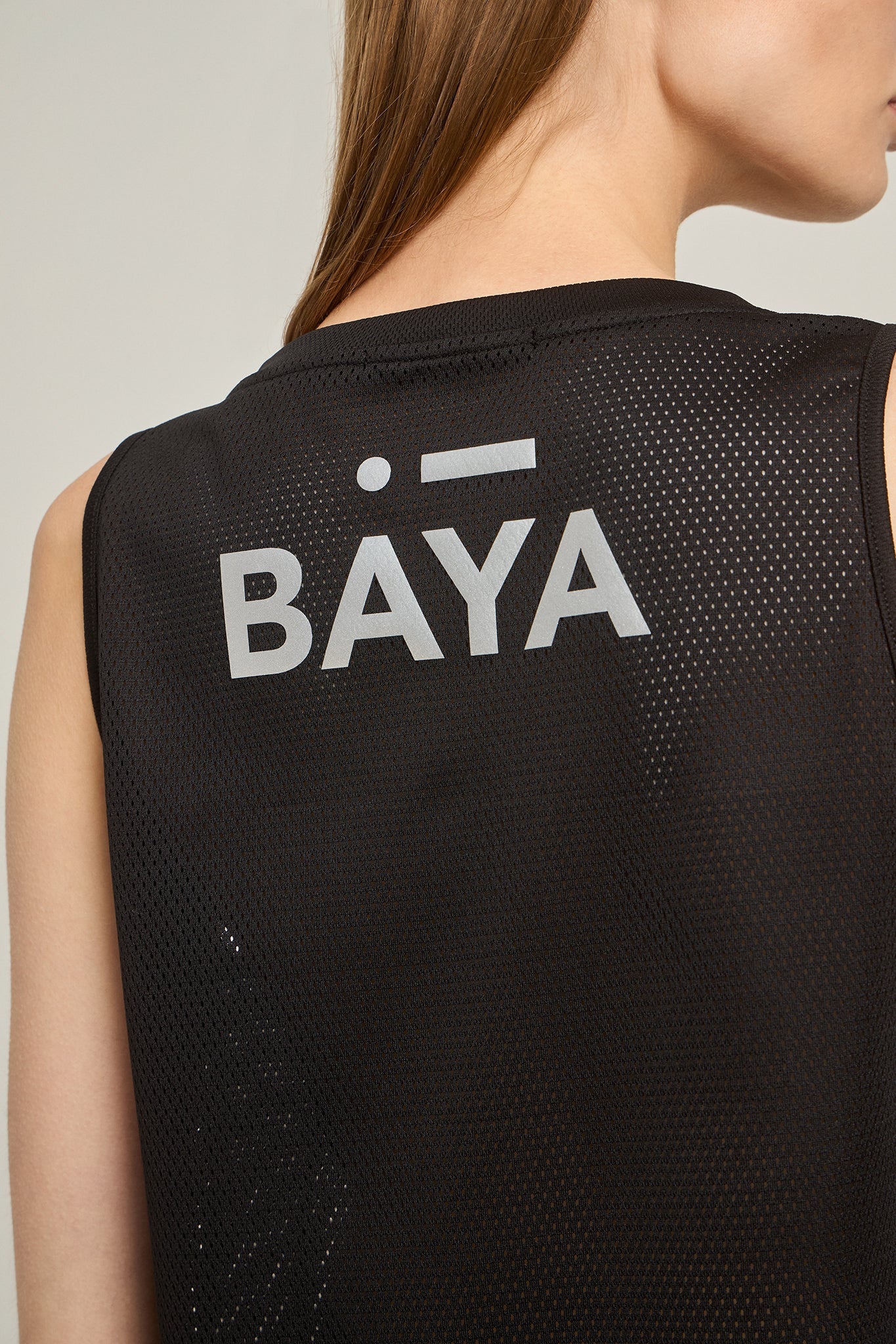 Αμάνικη MESH μπλούζα | Μαύρο