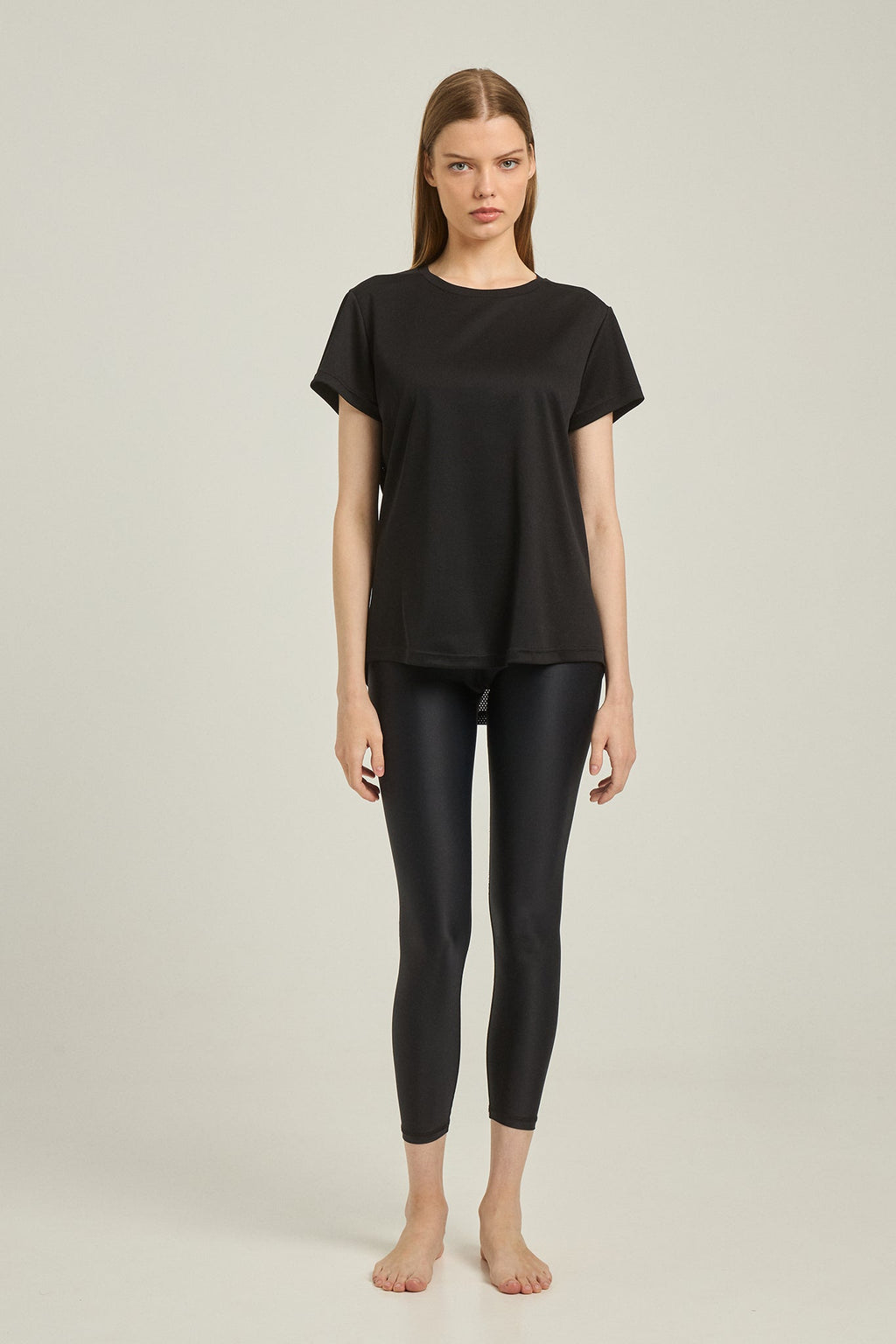 Κοντομάνικη MESH μπλούζα | Μαύρο