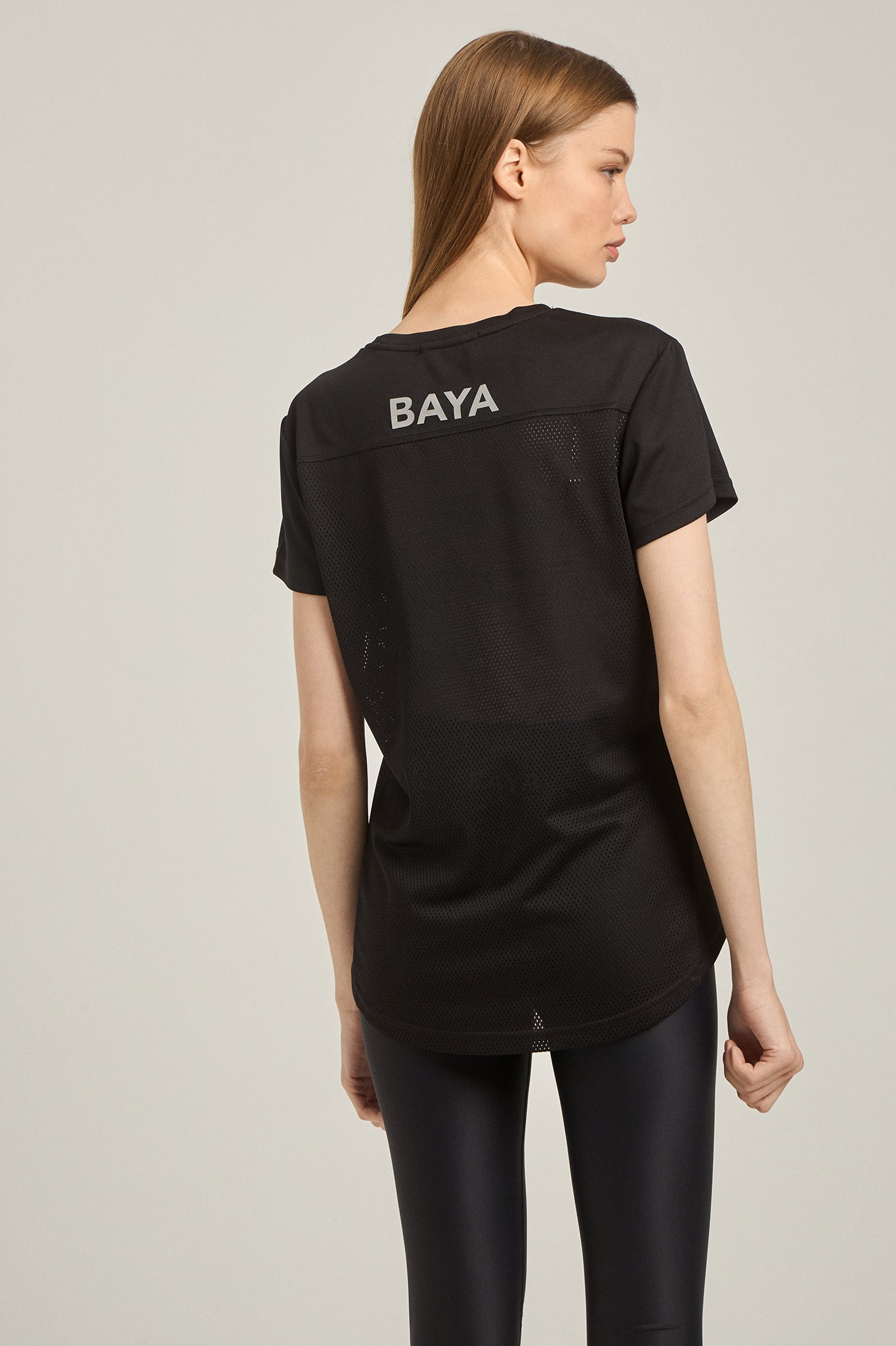 Κοντομάνικη MESH μπλούζα | Μαύρο