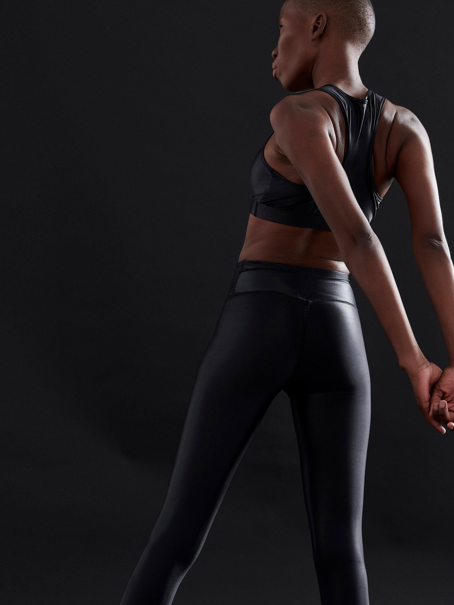 HIGH WAISTED LEGGINGS DAZZLE BLACK