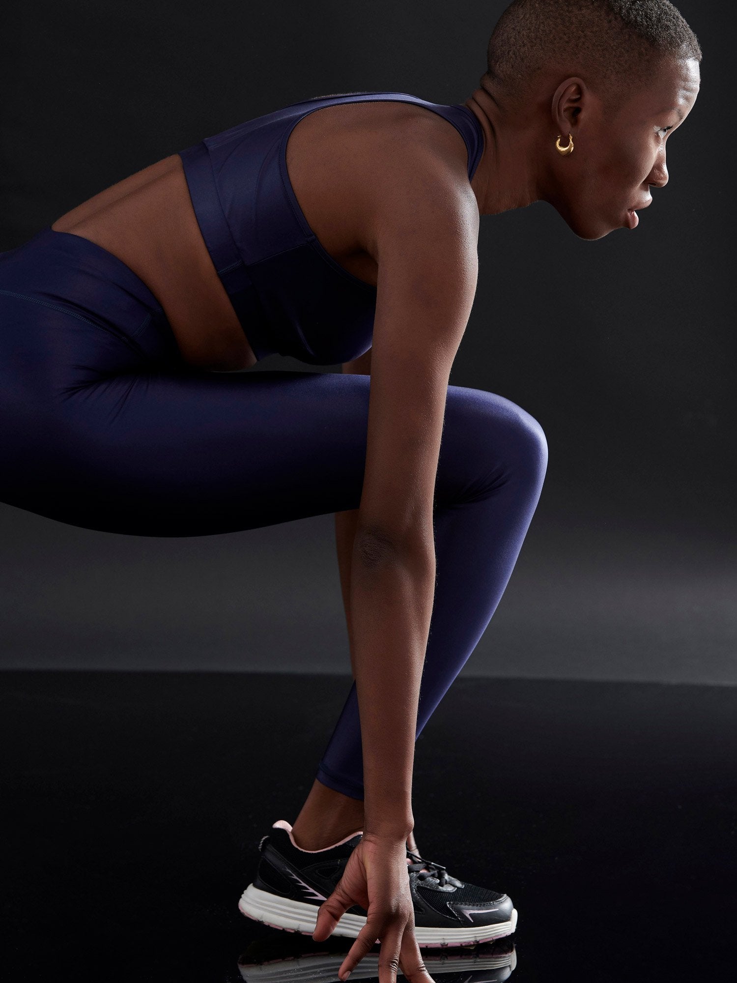 HIGH WAISTED LEGGINGS DAZZLE BLUE