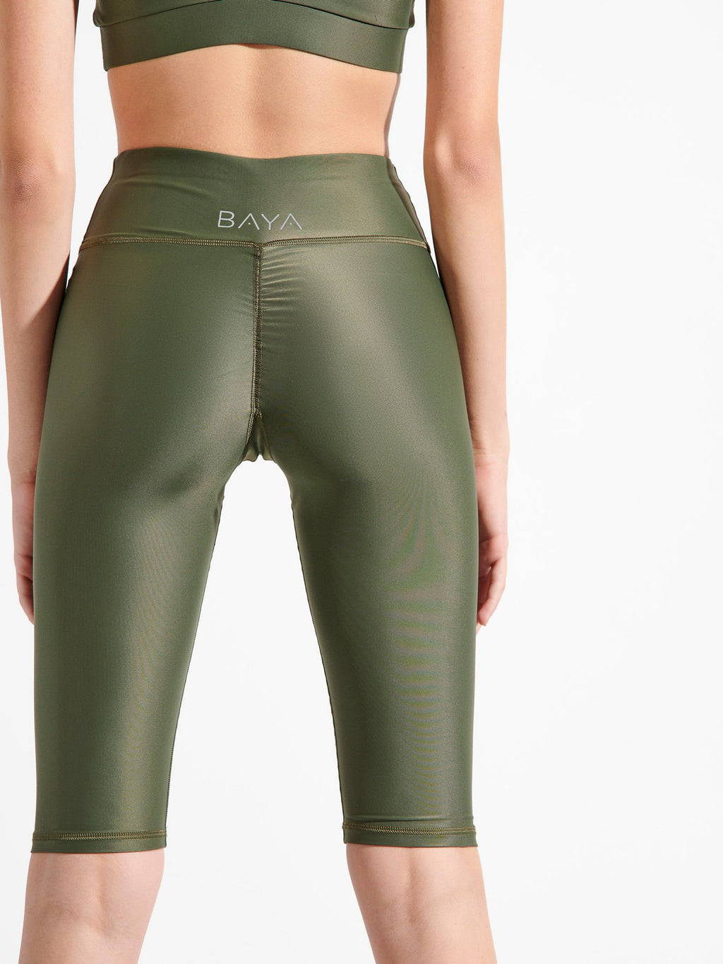 RECYCLED CAPRI LEGGINGS  KHAKI