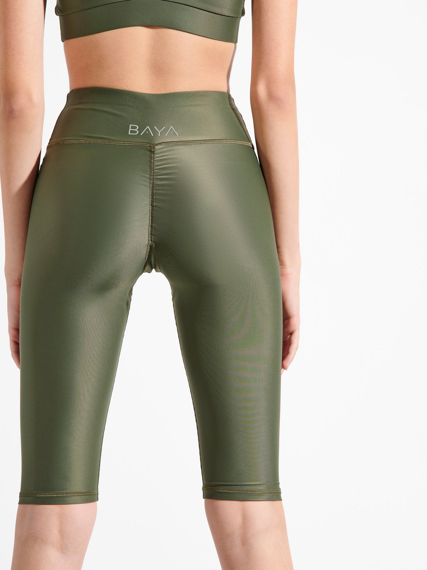 RECYCLED CAPRI LEGGINGS  KHAKI