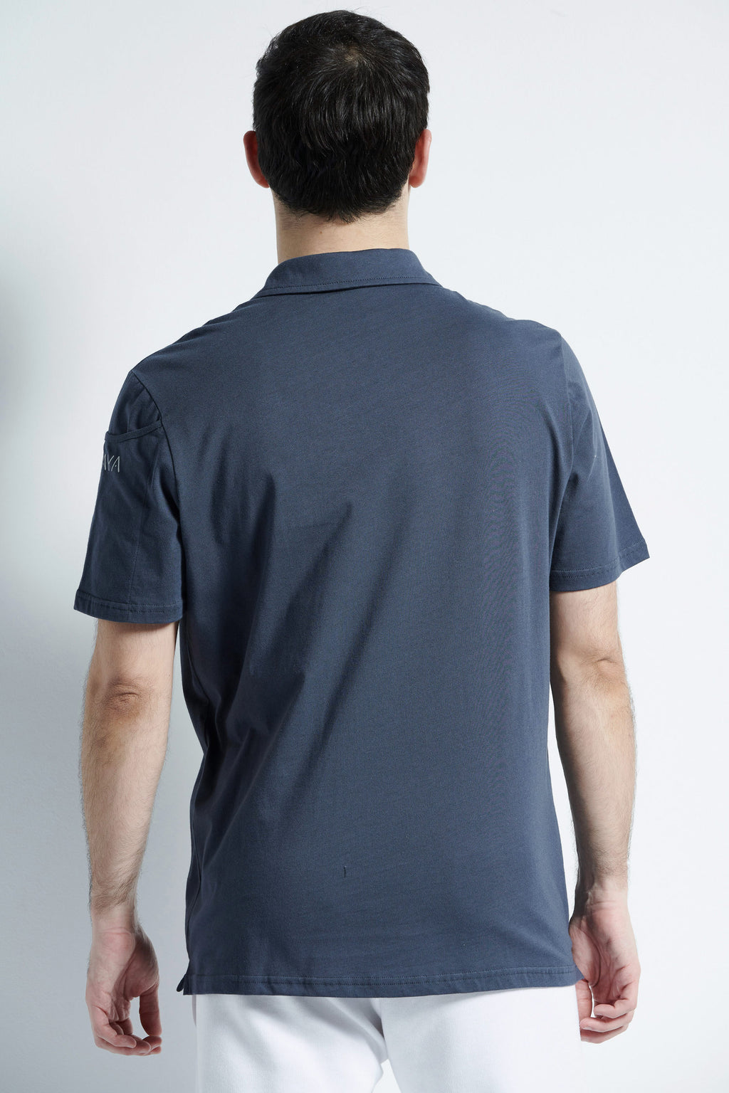 Polo neck T-shirt - Dark Gray