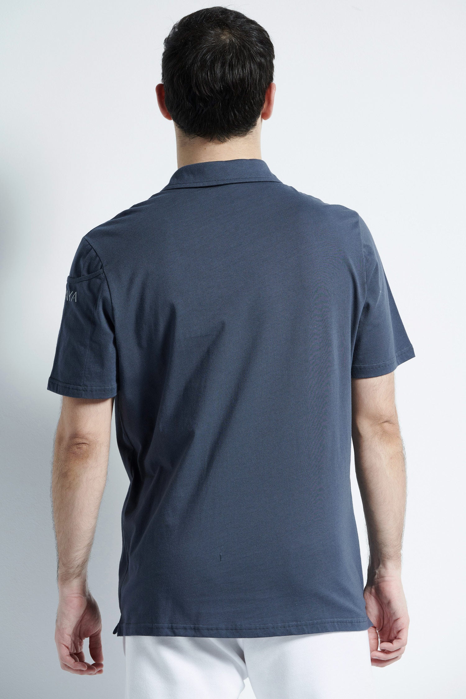 Polo neck T-shirt - Dark Gray