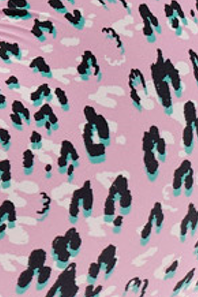 Kids set with purple leopard print