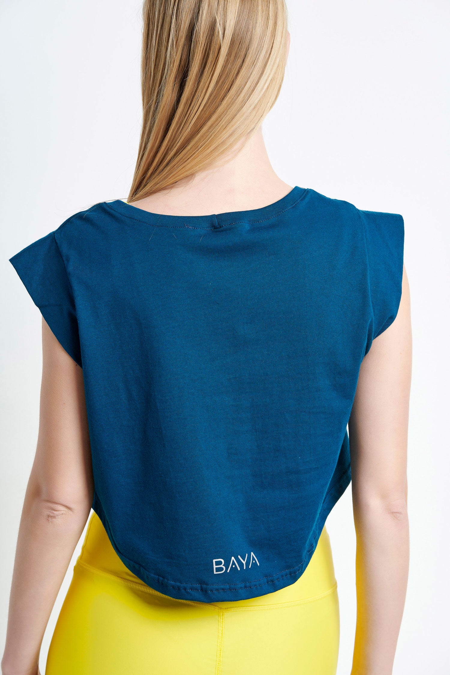 Cropped T-shirt - Petrol