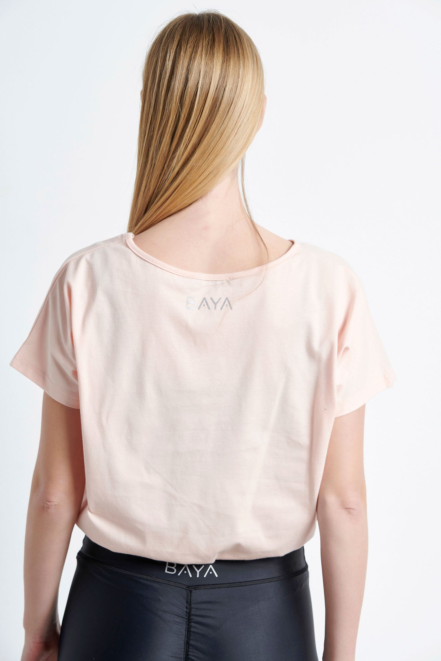 Elastic hem top - Salmon