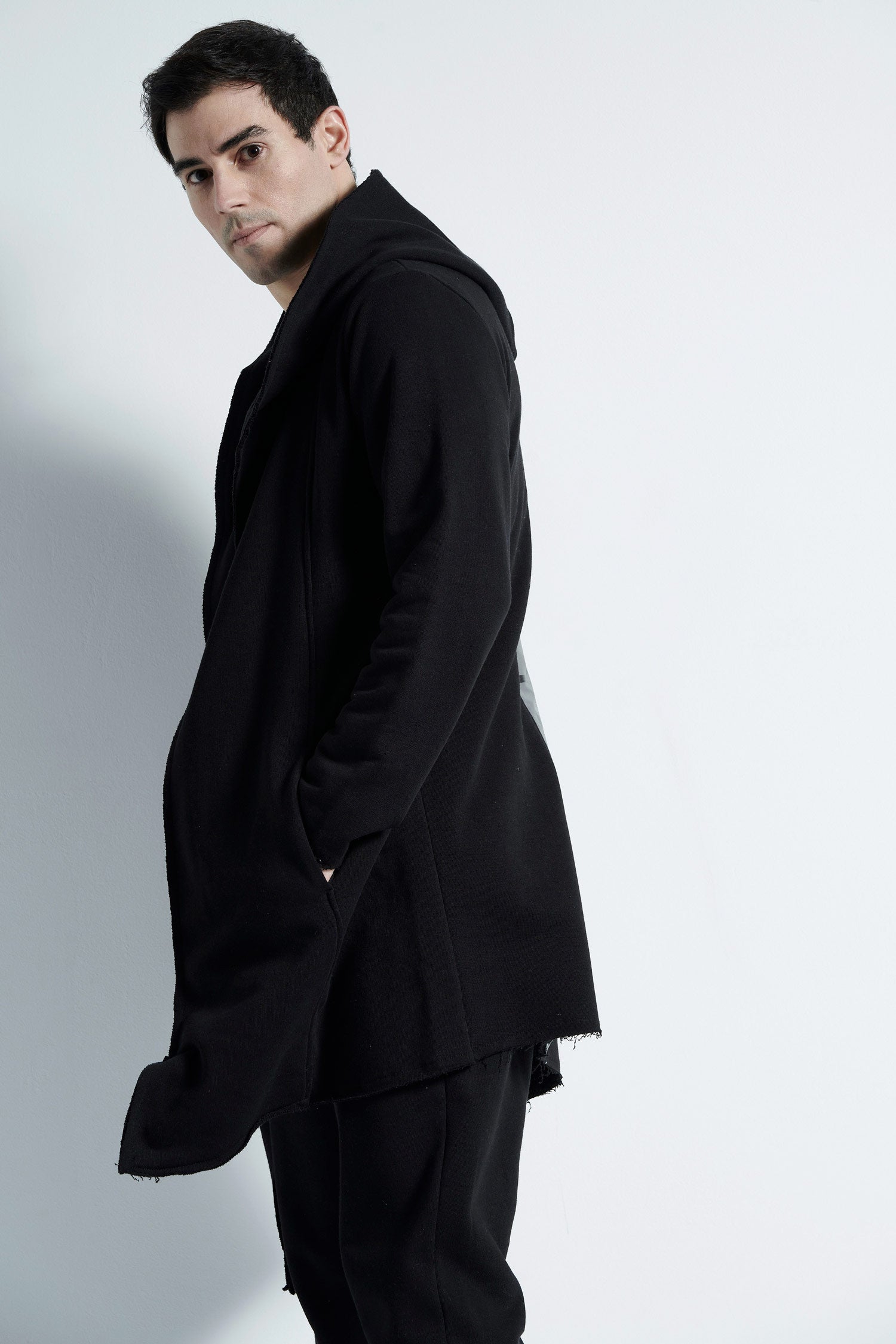 Man Cardigan with reflective details - Black