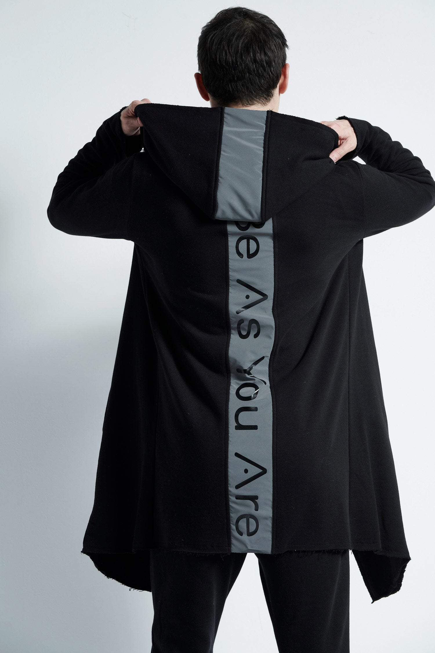 Man Cardigan with reflective details - Black