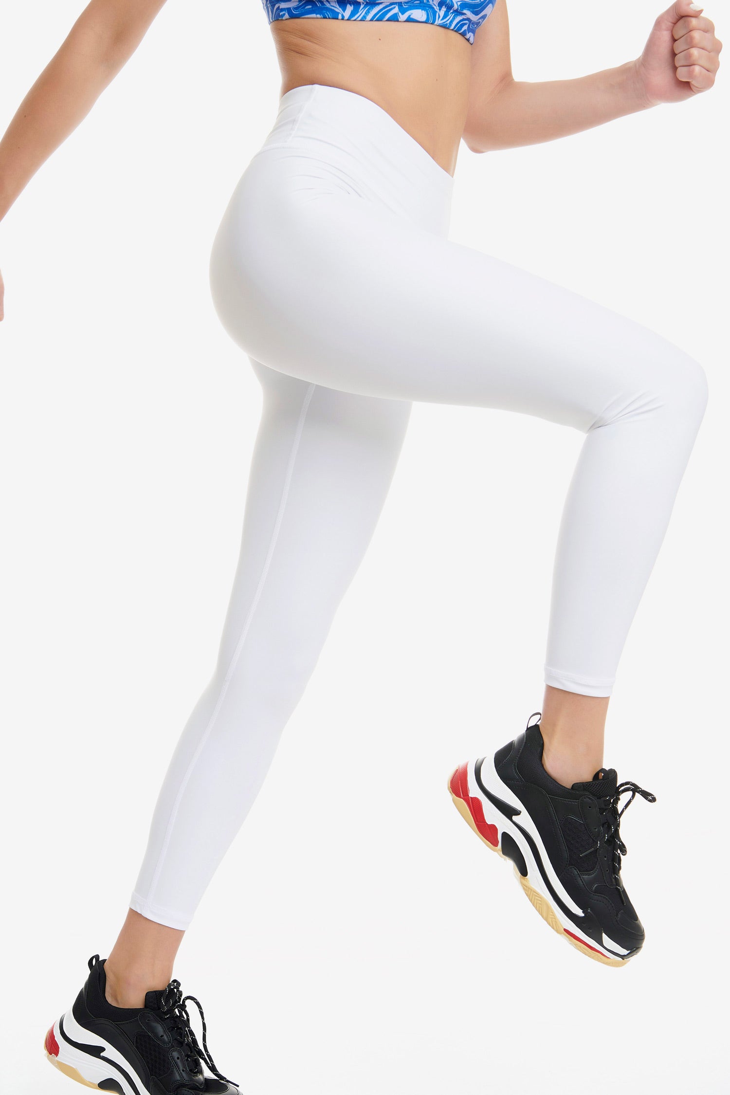 RECYCLED BASIC LEGGINGS WHITE