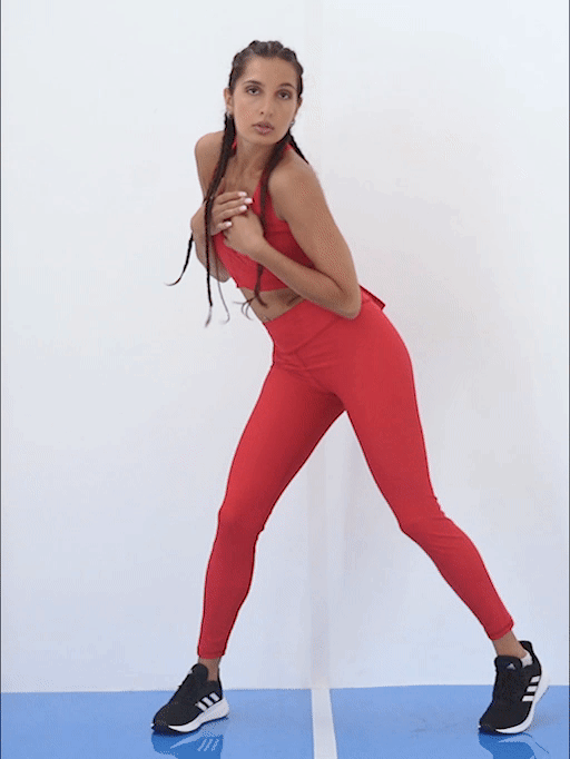 RECYCLED BASIC LEGGINGS RED